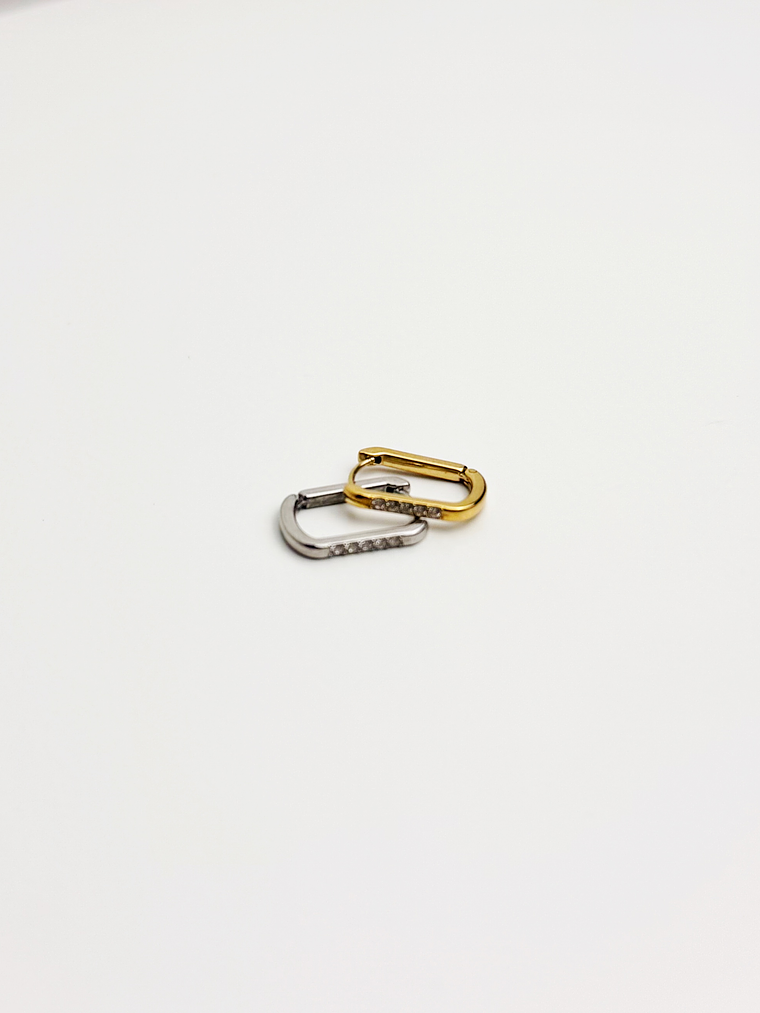 Argolas Retângulares Brilho Infinito 2