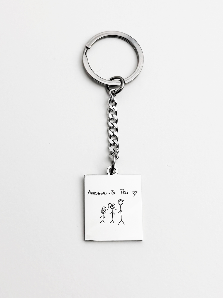 Porta Chaves Quadrado Manuscrito 1