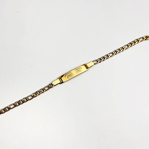Pulseira Dourada Olhar Personalizada