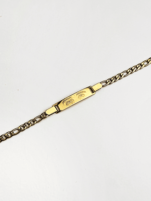 Pulseira Dourada Olhar Personalizada