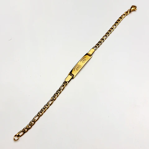 Pulseira Dourada Olhar Personalizada