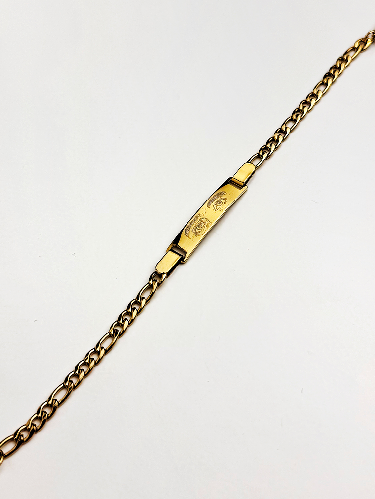 Pulseira Dourada Olhar Personalizada 2