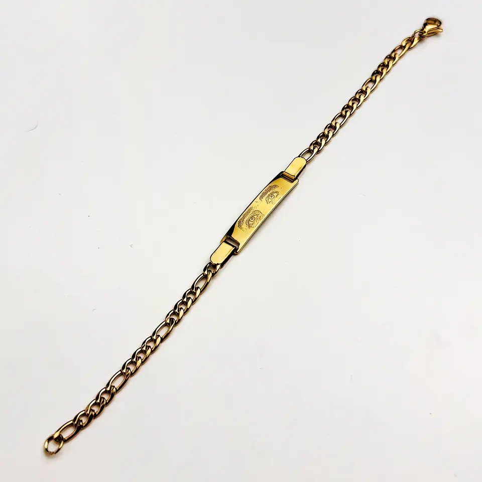 Pulseira Dourada Olhar Personalizada 2