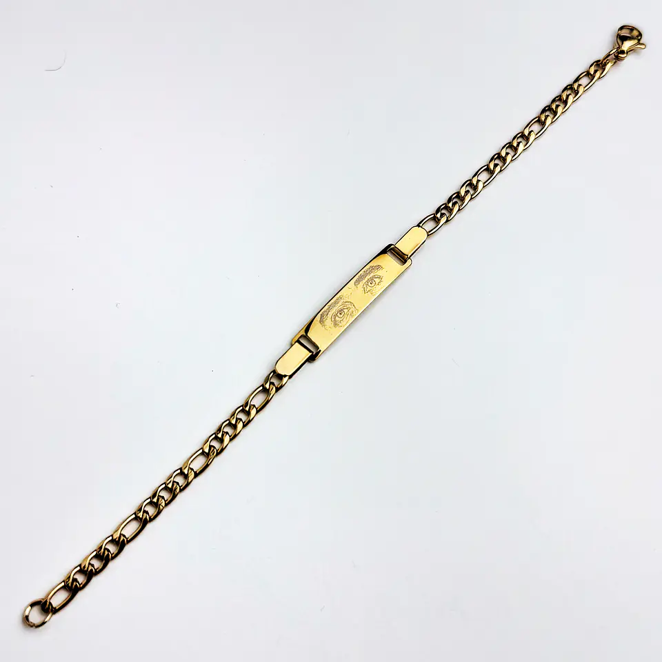 Pulseira Dourada Olhar Personalizada 3