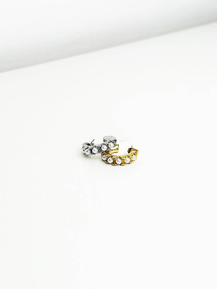 Argolas Clássicas com Pérolas 1