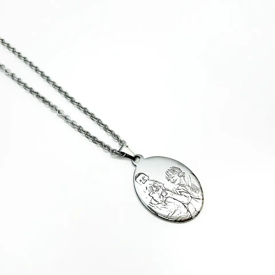 Colar Personalizado Oval c/ Fotografia 4