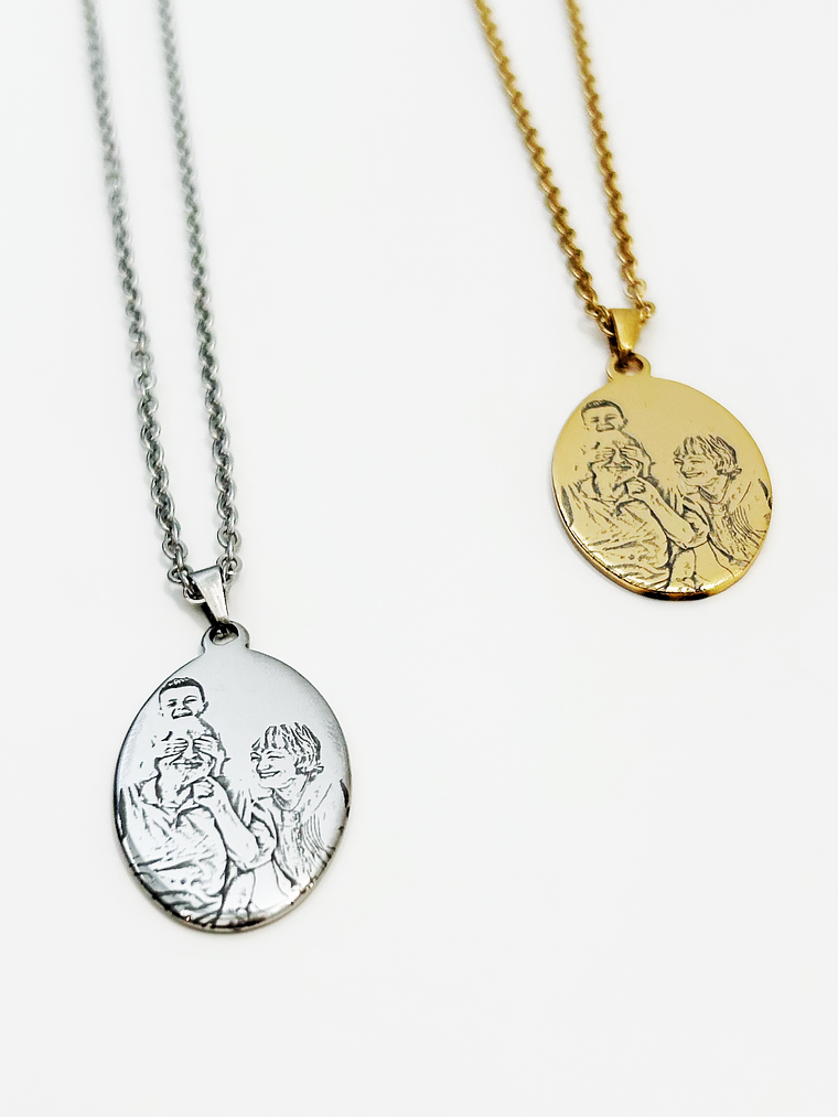 Colar Personalizado Oval c/ Fotografia 5