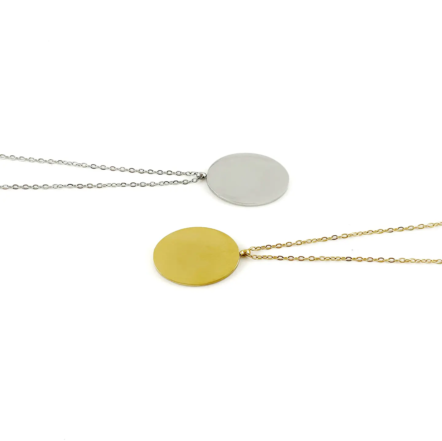 Colar Personalizado Oval c/ Brilhantes 7
