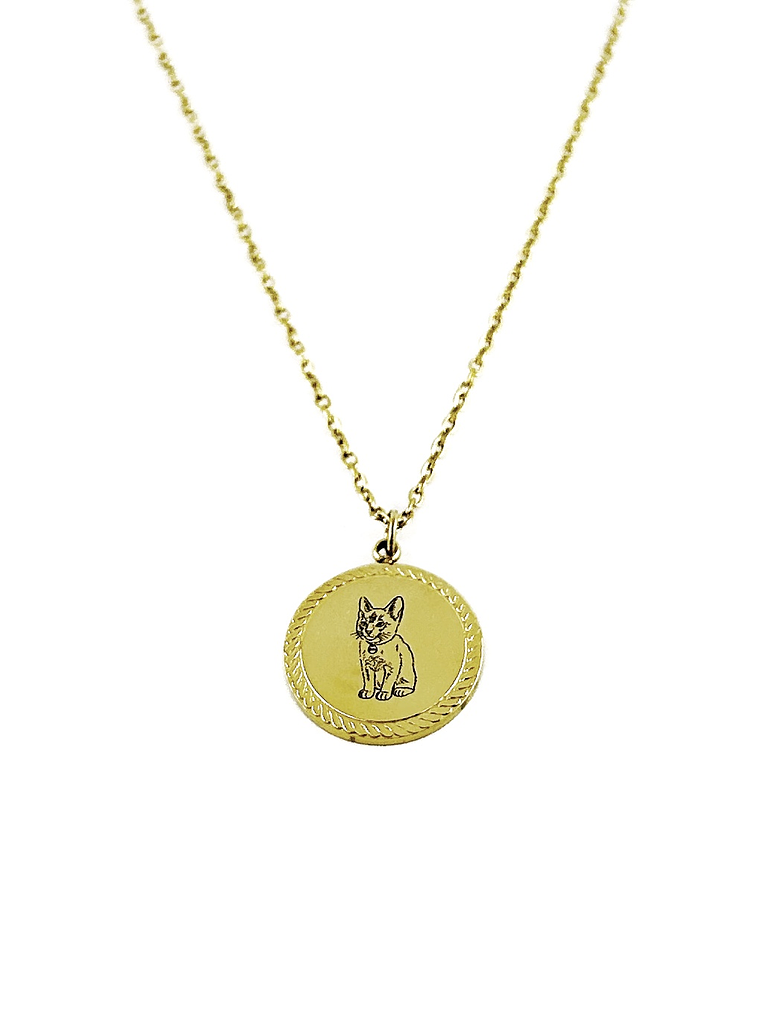 Colar Personalizado Redondo Trabalhado c/ Fotografia   3