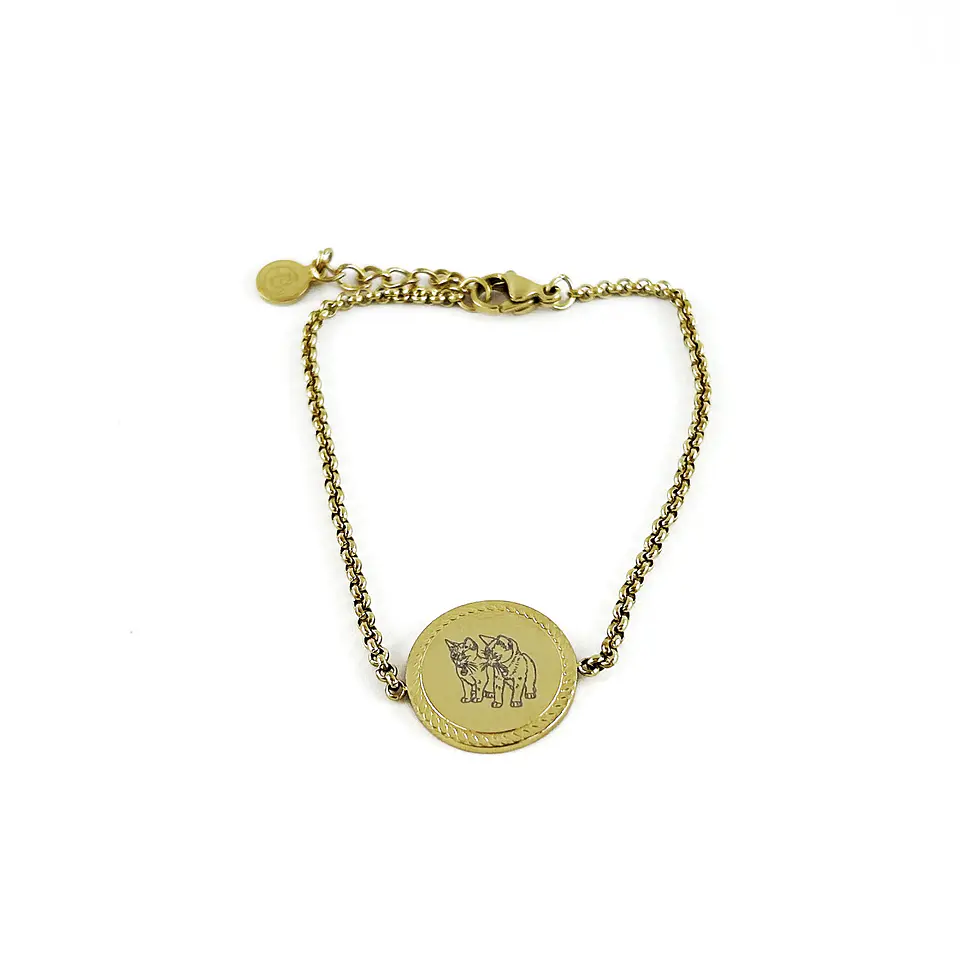 Pulseira Personalizada Redonda Trabalhada c/ Fotografia 4