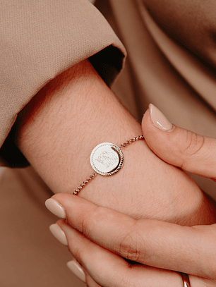 Pulseira Personalizada Redonda Trabalhada c/ Fotografia