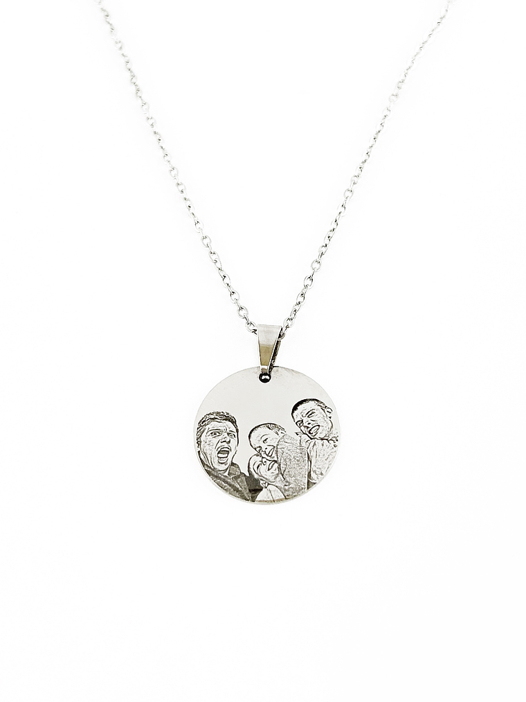 Colar Personalizado Redondo Fotografia 20mm 5