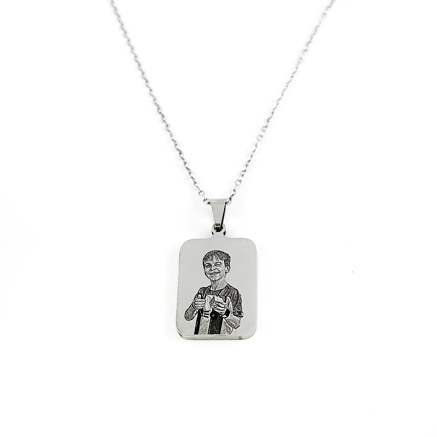 Colar Personalizado Retângular Fotografia  2