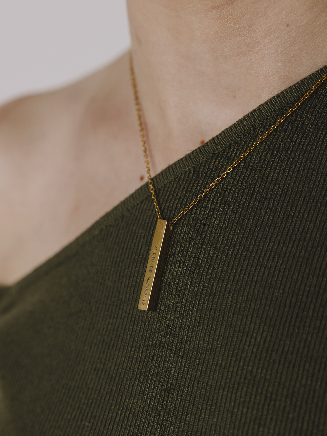 Colar com Coordenadas Personalizado 1