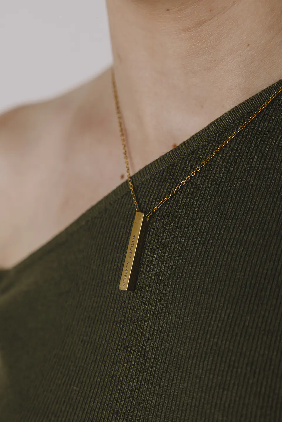Colar com Coordenadas Personalizado 1