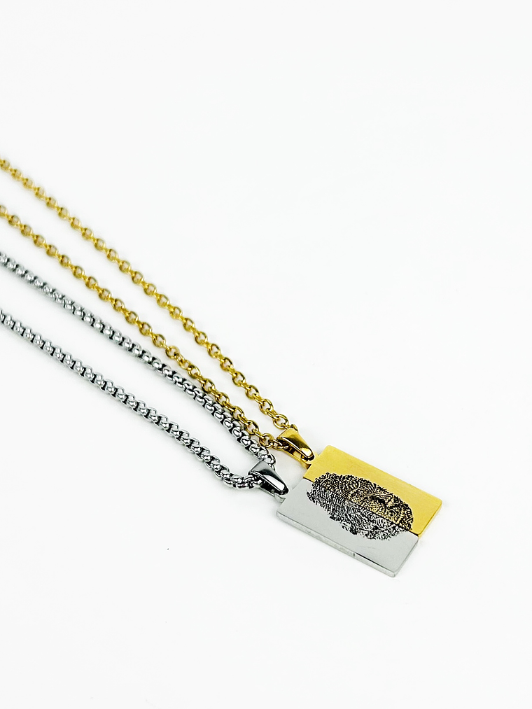 Conjunto Colar Impressão Digital 5