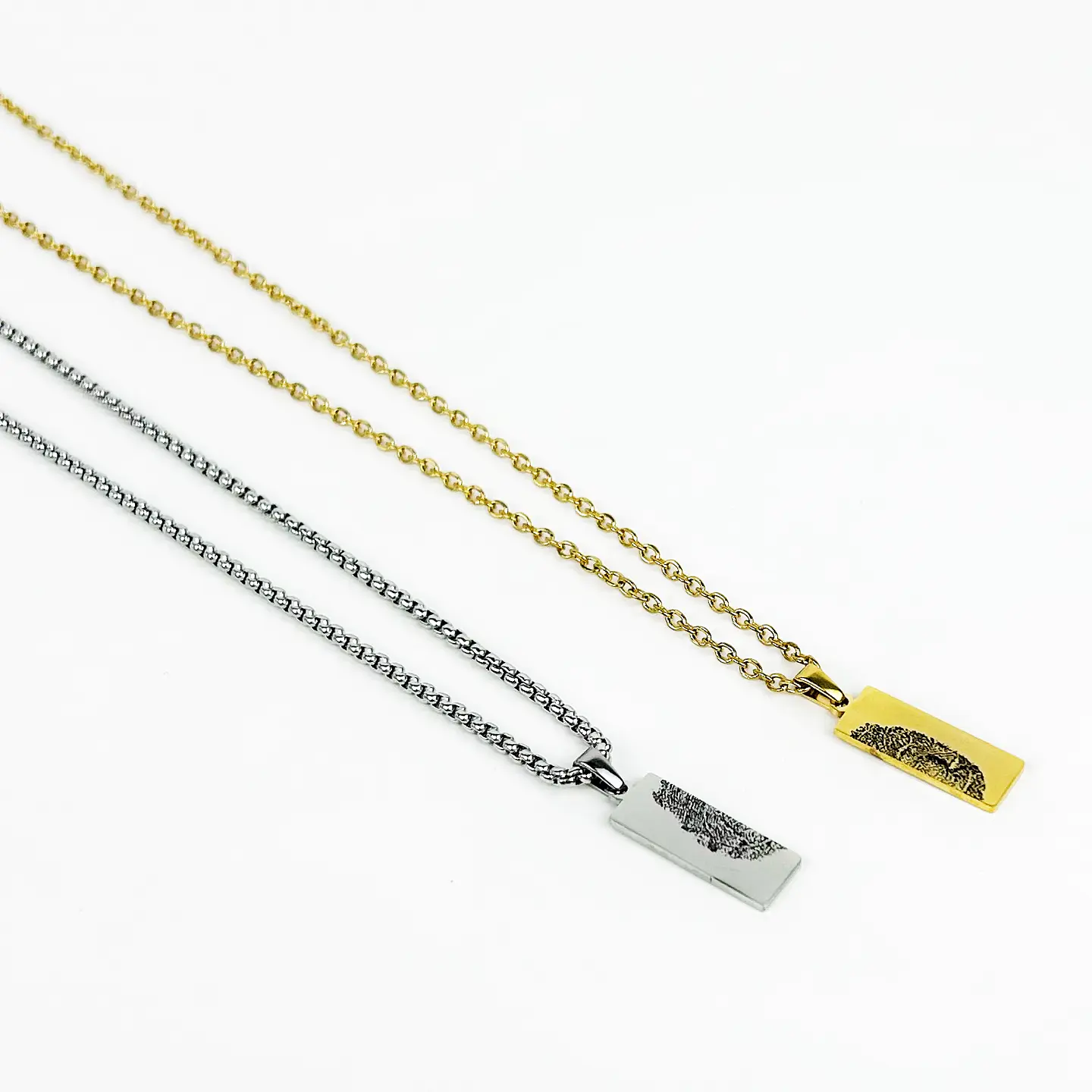 Conjunto Colar Impressão Digital 6