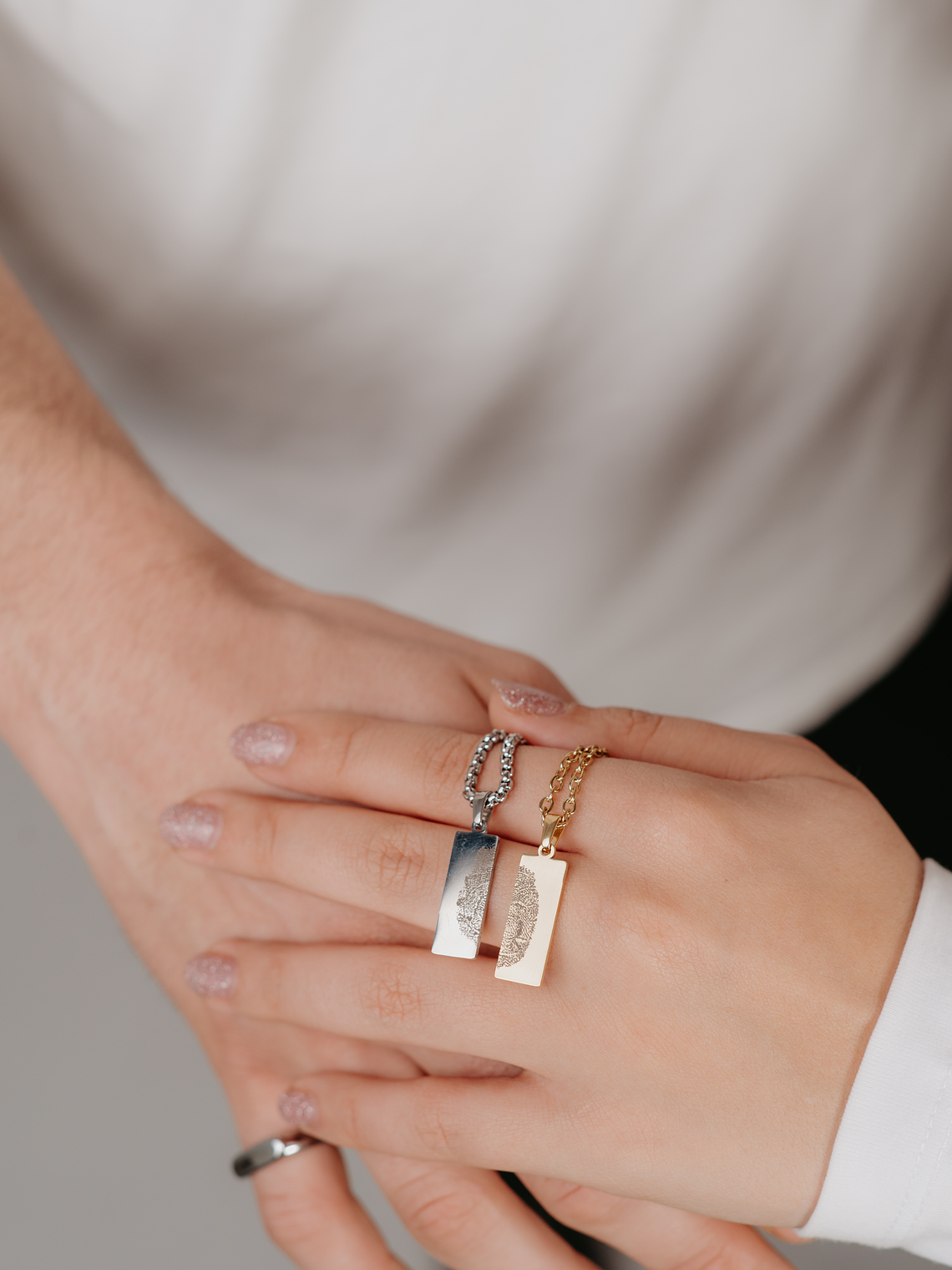 Conjunto Colar Impressão Digital 1