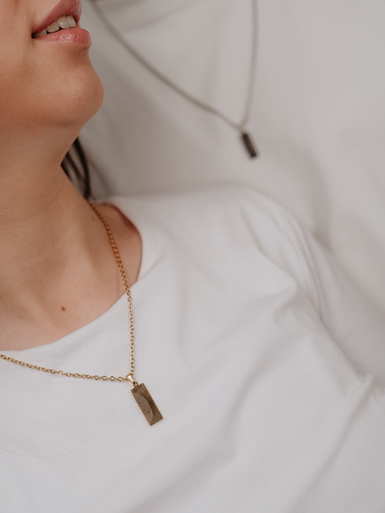 Conjunto Colar Impressão Digital 3