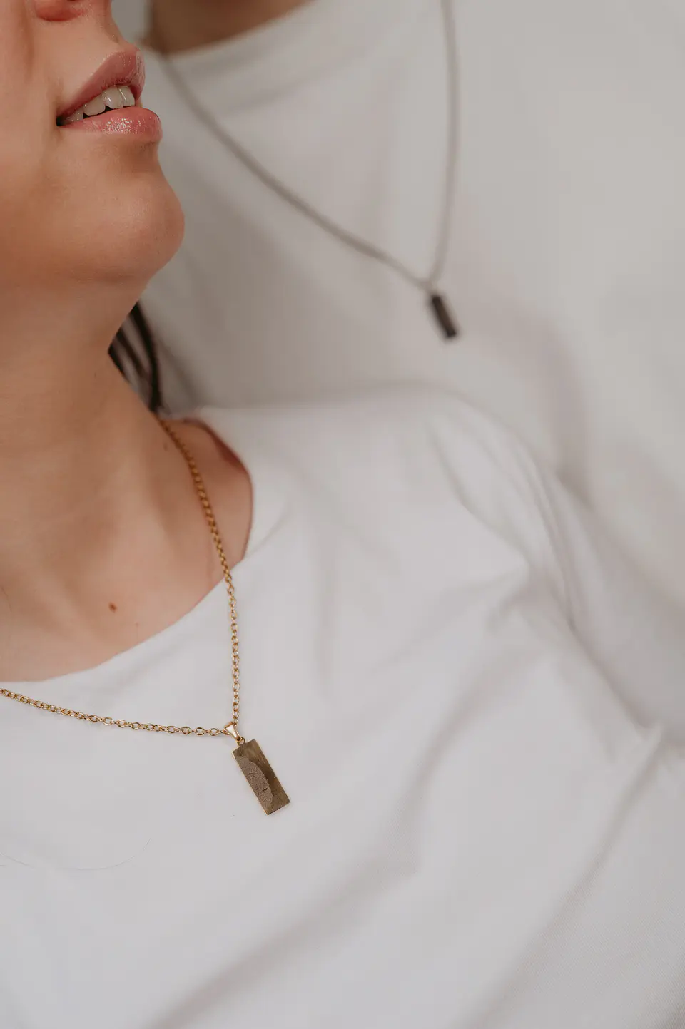 Conjunto Colar Impressão Digital 3