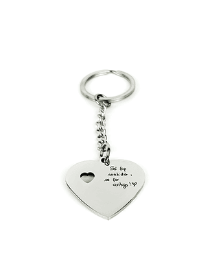 Porta-Chaves Coração Manuscrito