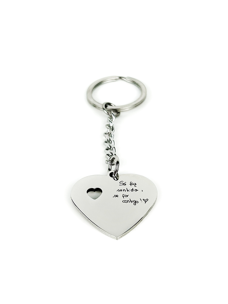 Porta-Chaves Coração Manuscrito 2