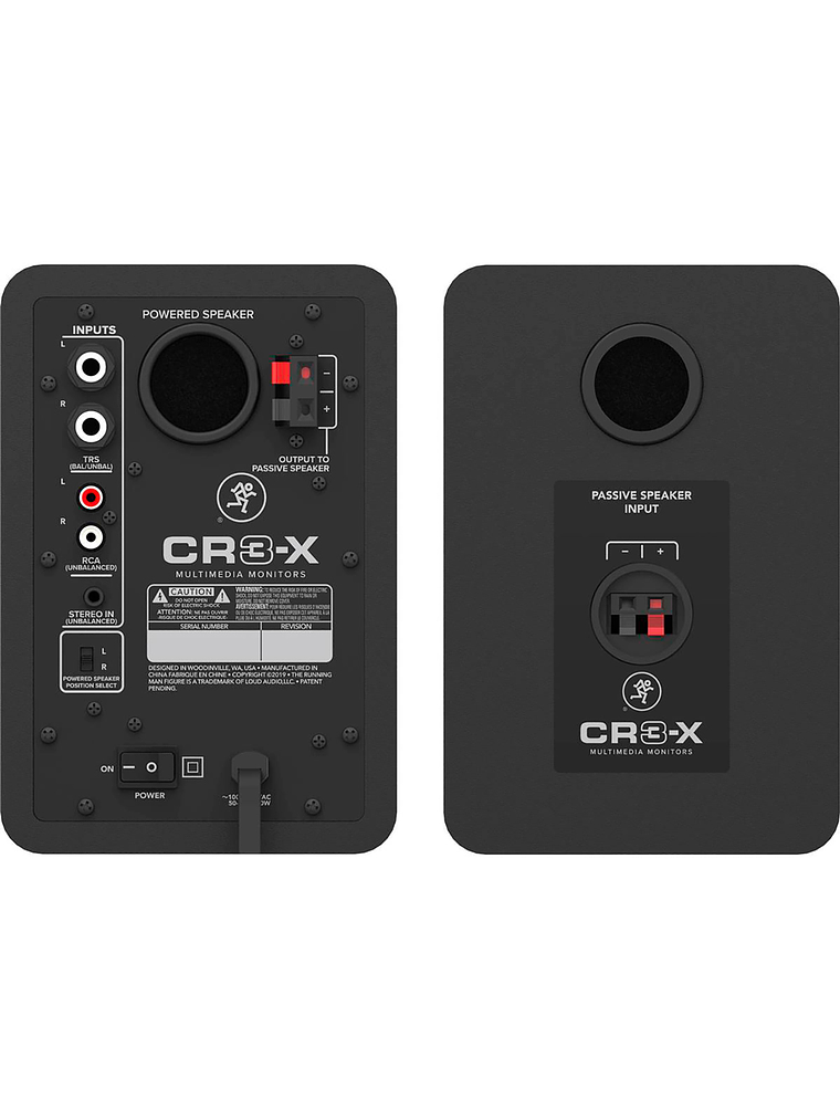 Monitores de estudio Mackie CR3-X (par), 50 watts 3