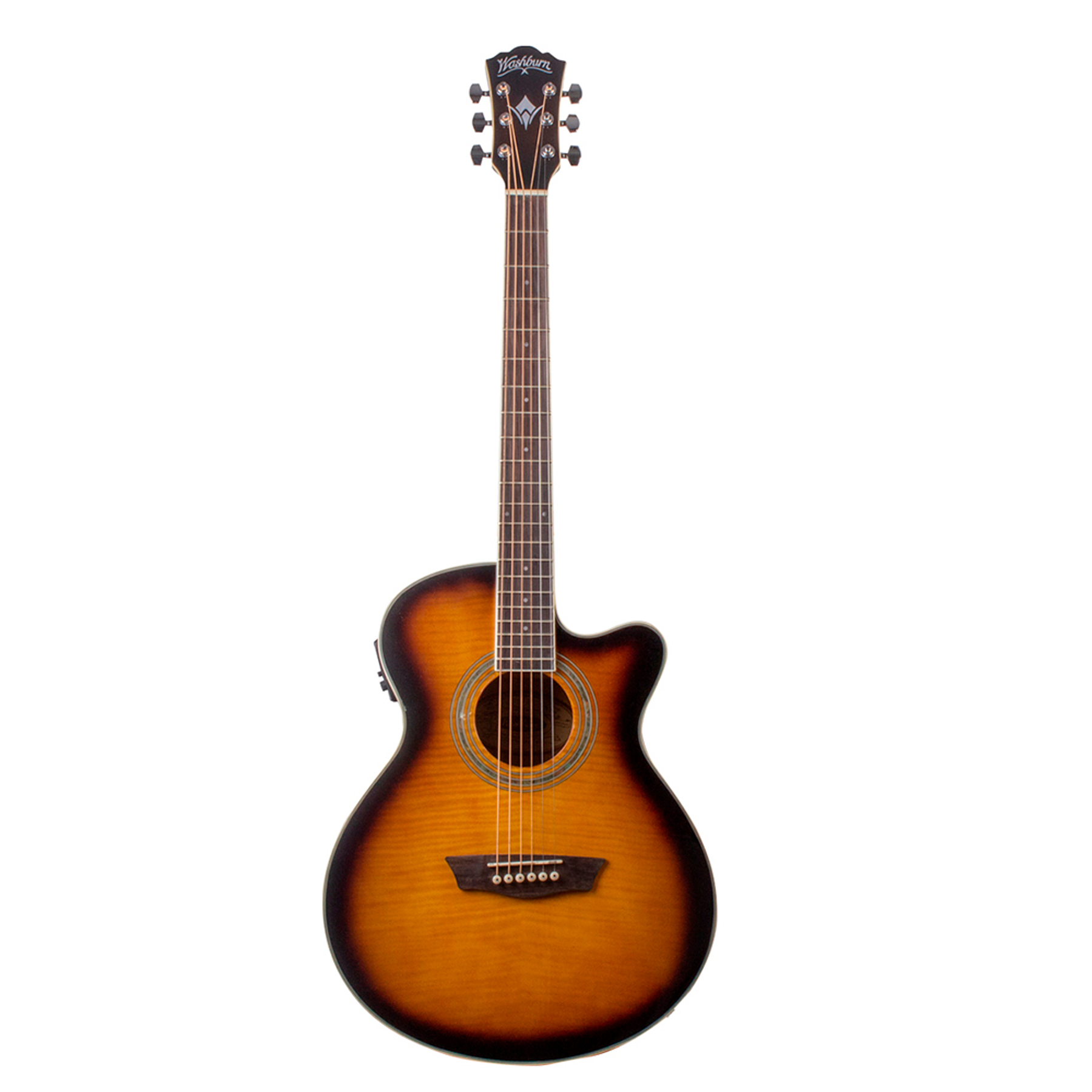 Guitarra Electroacústica Washburn EA15ATB, color Sunburst