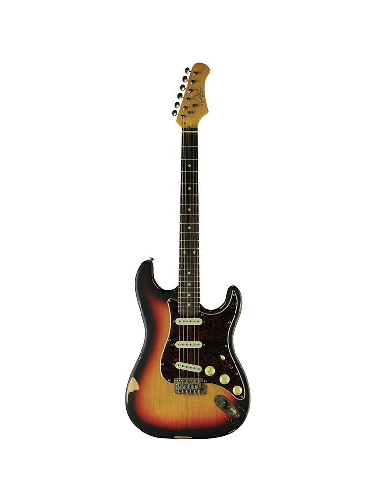 Guitarra Eléctrica S-300 Relic EKO, Sunburst 1