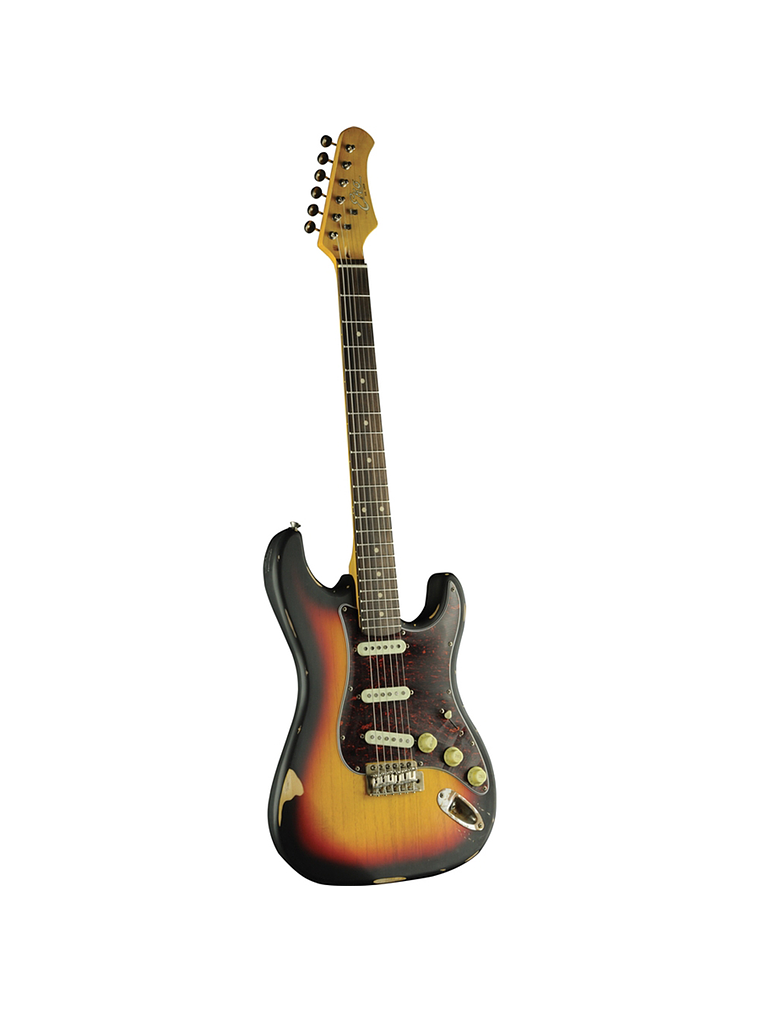Guitarra Eléctrica S-300 Relic EKO, Sunburst 2