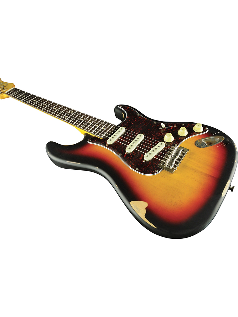 Guitarra Eléctrica S-300 Relic EKO, Sunburst 4