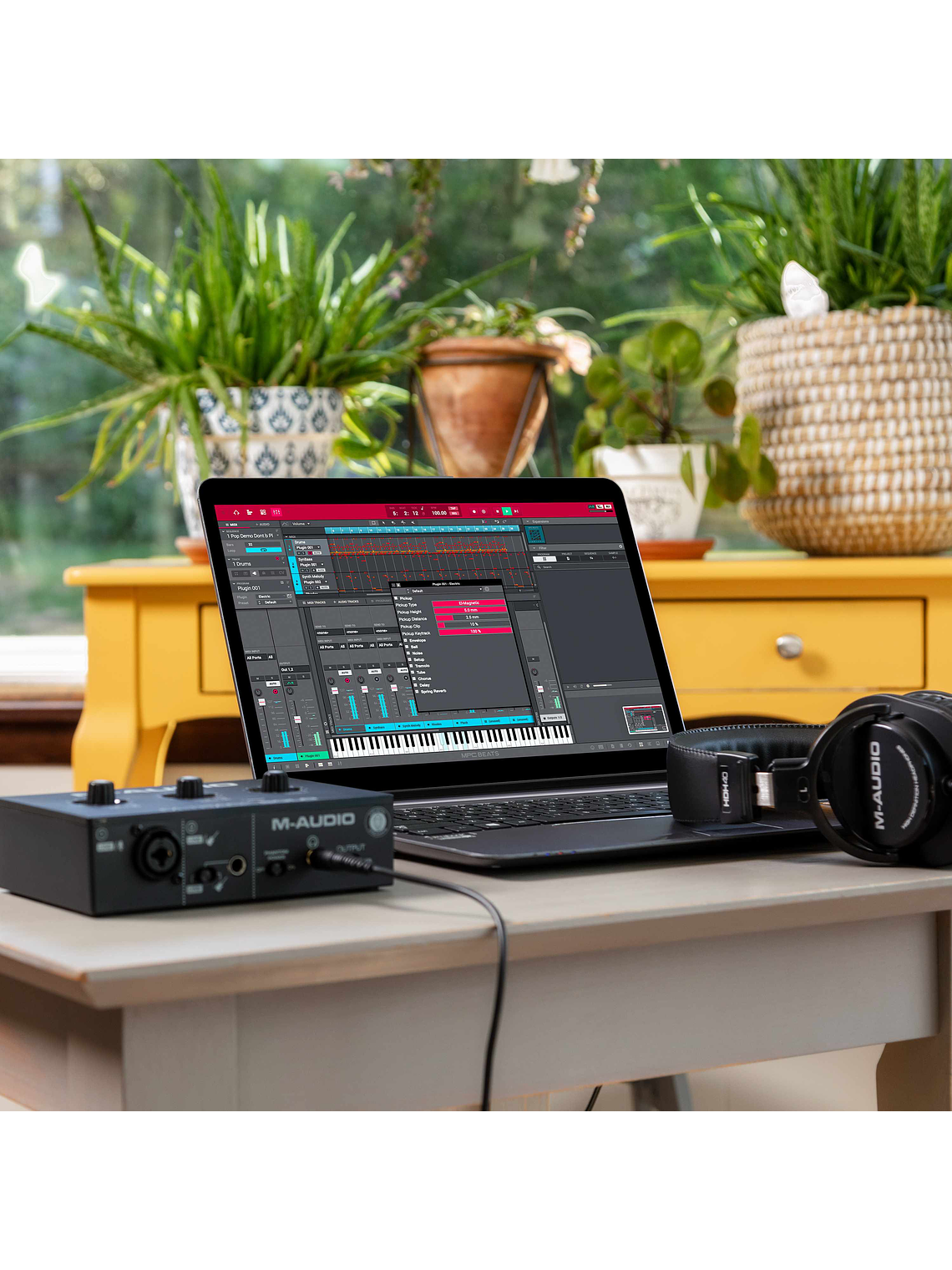 Interfaz de Audio Usb M-Track Solo II M-Audio 12