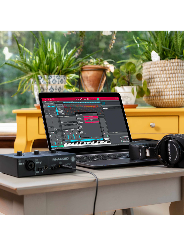 Interfaz de Audio Usb M-Track Solo II M-Audio 12