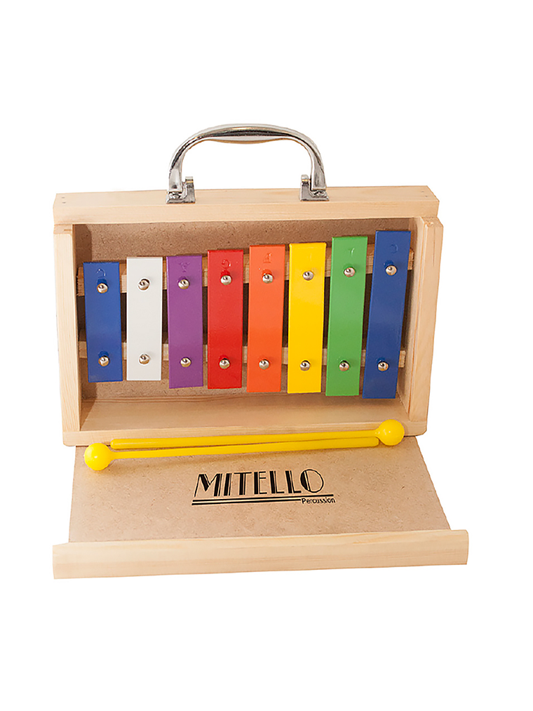 Metalofono Maleta Madera 8 Tonos Mitello 1