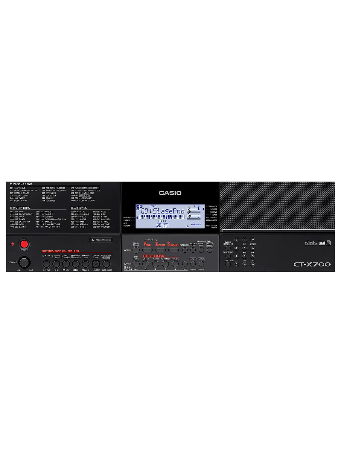 Teclado 61 Teclas CT-X700 Casio + fuente de poder 3