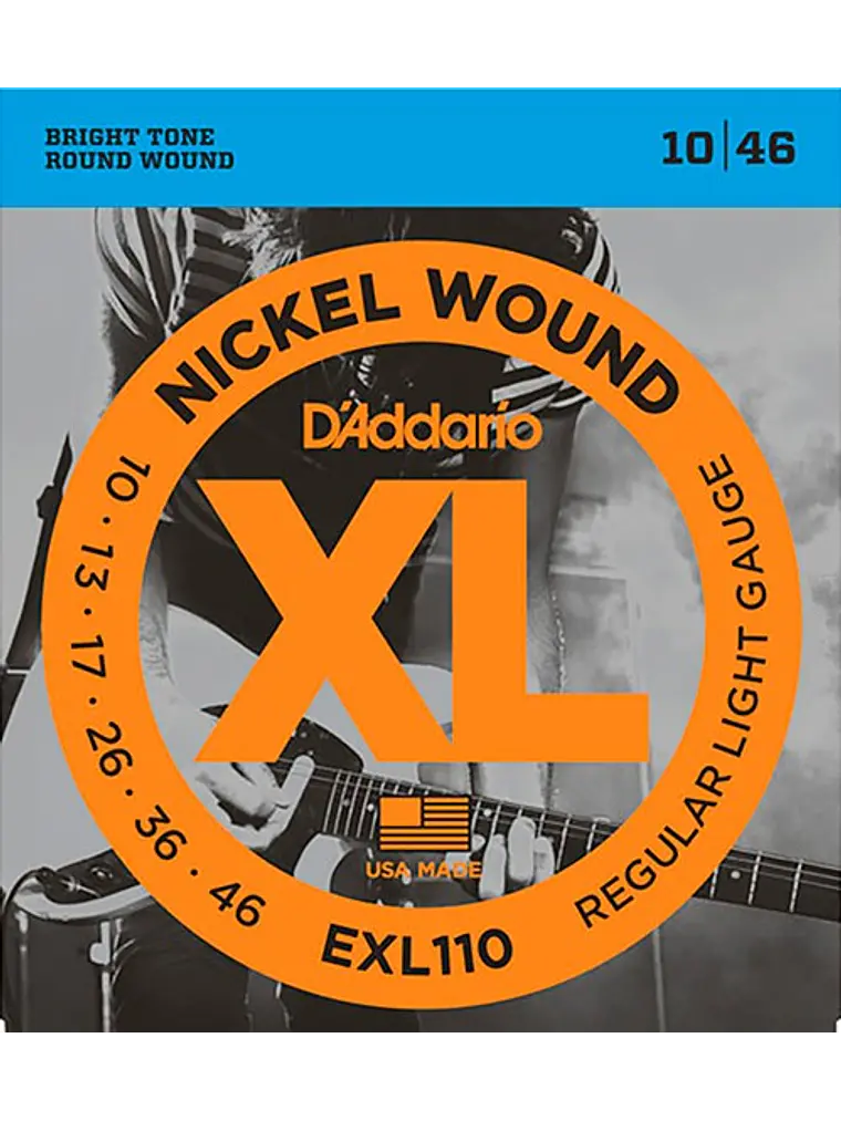 Cuerdas para guitarra eléctrica Daddario EXL110 .010-.046 1