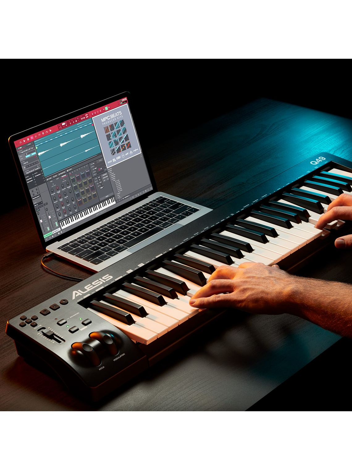 Controlador Midi 49 Teclas Q49 MKII Alesis 4