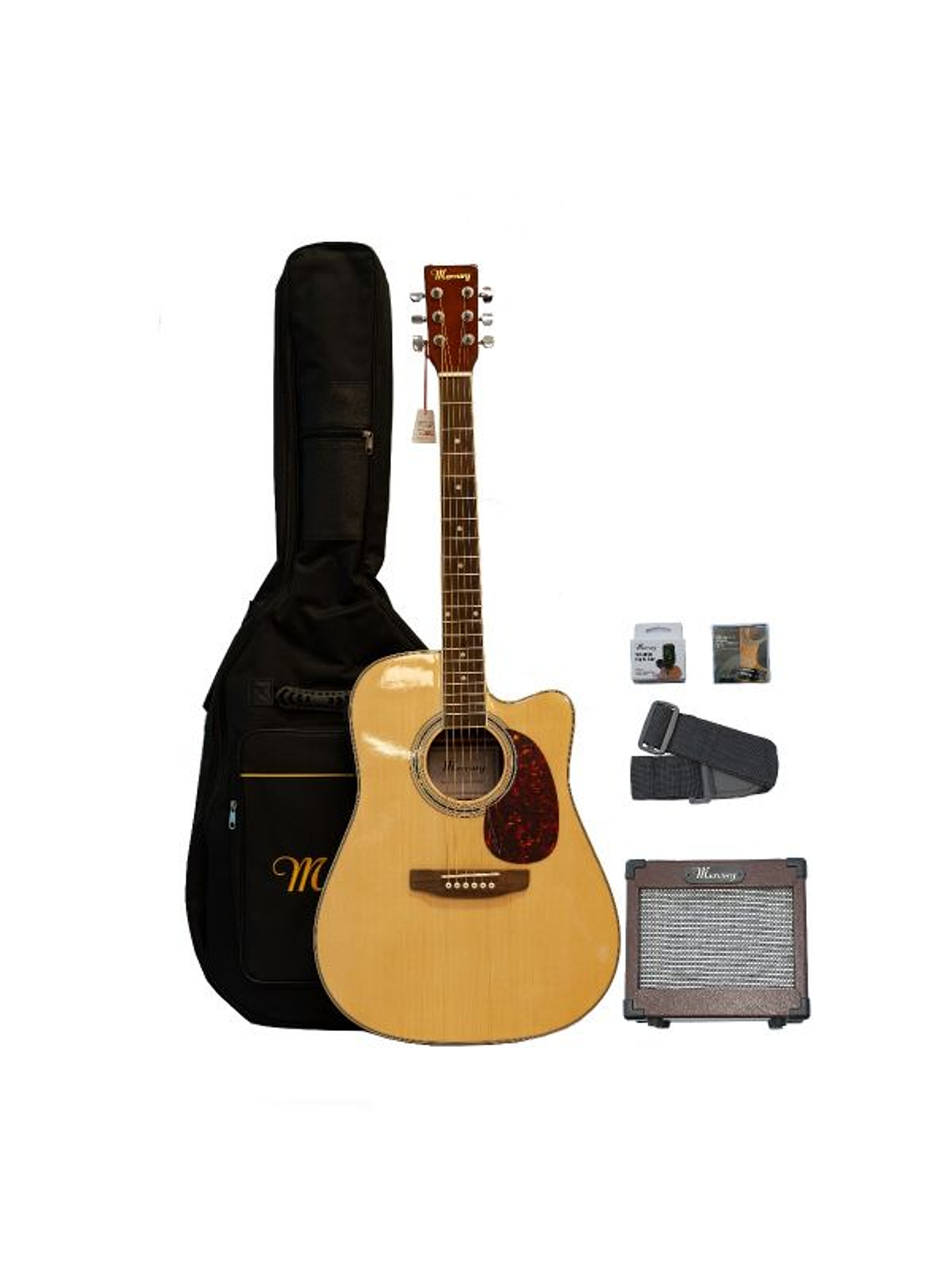 Pack De Guitarra Electroacústica Mercury 14acoustic 1