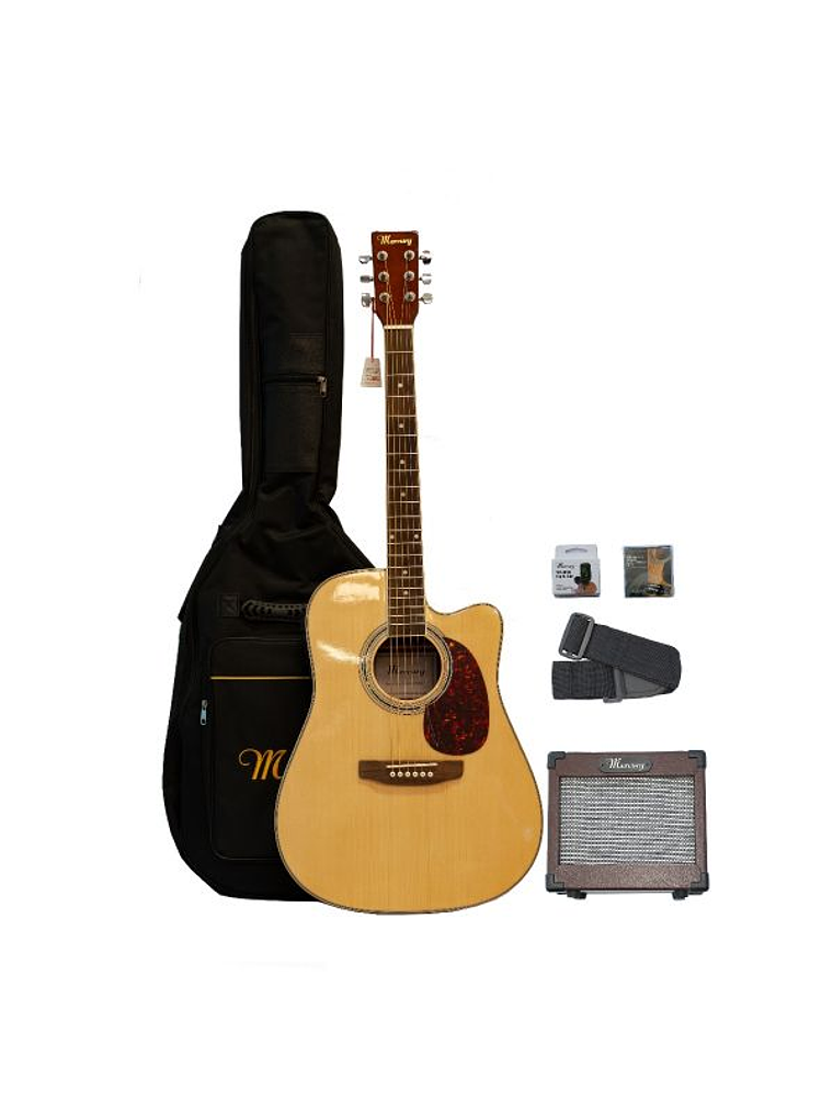 Pack De Guitarra Electroacústica Mercury 14acoustic 1