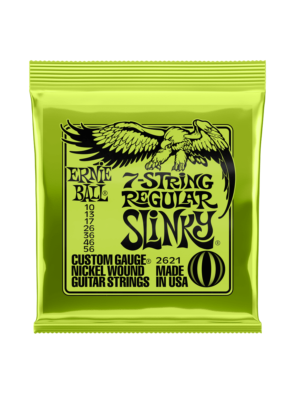 P02621 Set 7 Cuerdas Regular Slinky G. Eléctrica 10-56 Ernie Ball 1