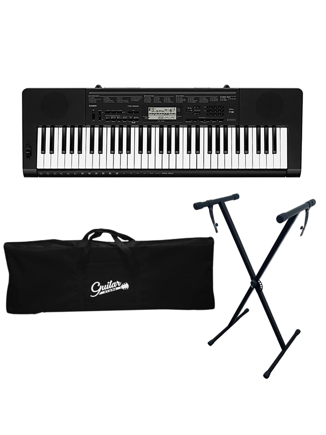 Pack Teclado Casio CTK-3500 + Atril + Funda 1