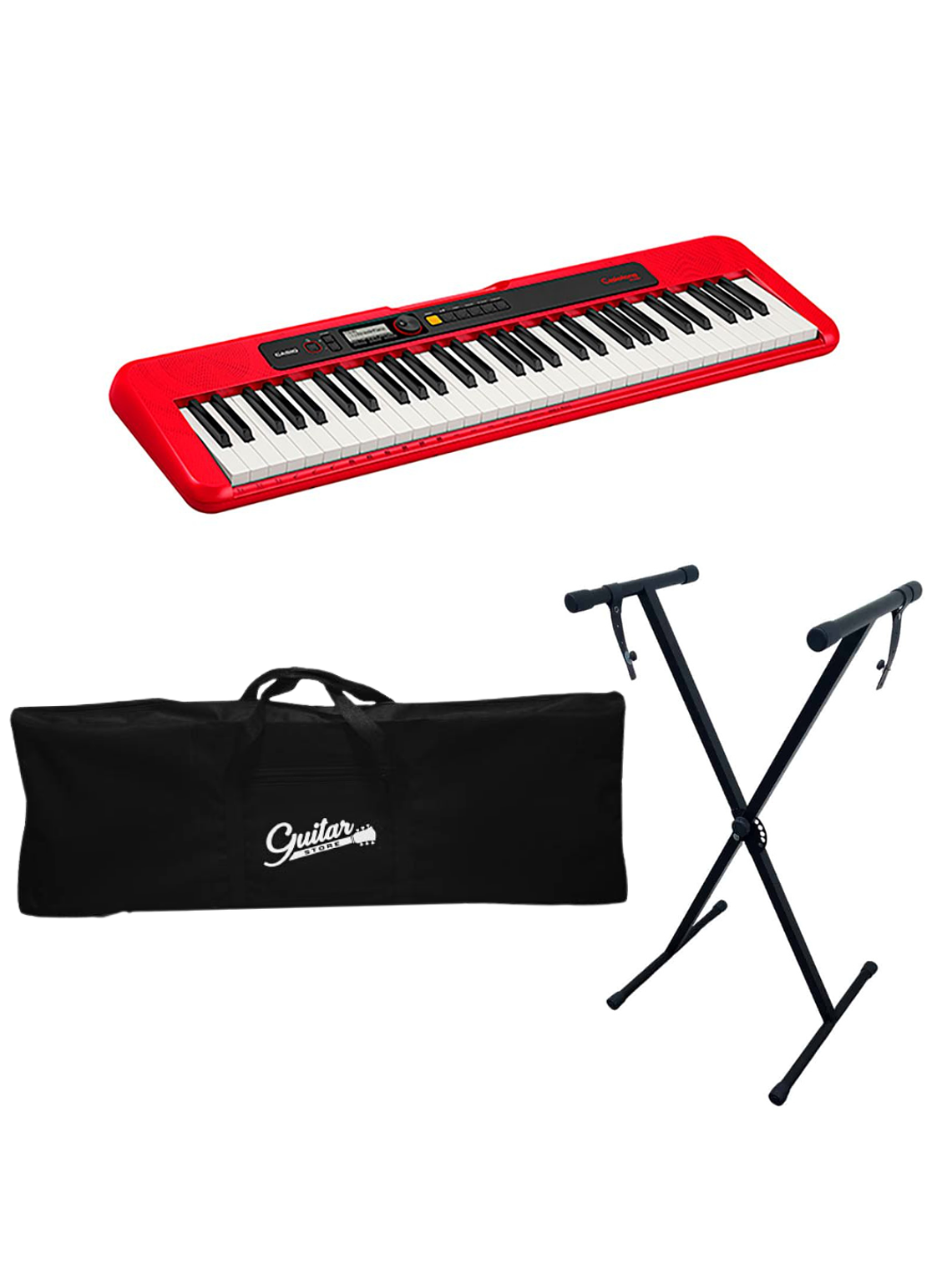 Pack Teclado Casio CT-S200RD con Atril y Funda 1