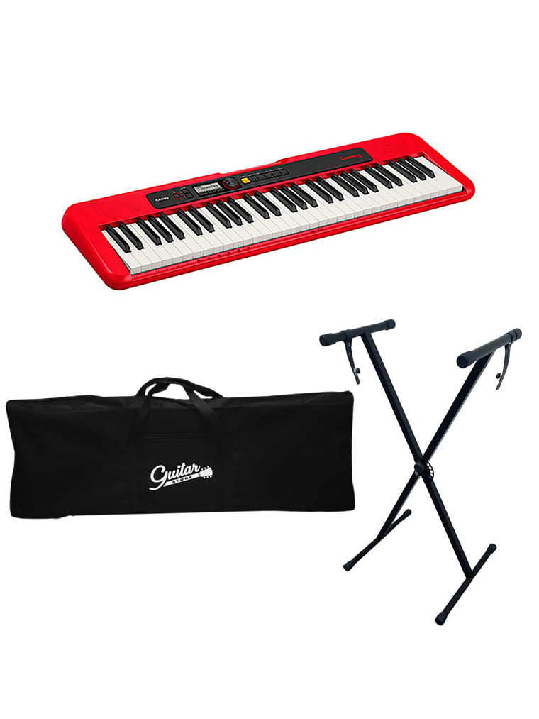 Pack Teclado Casio CT-S200RD con Atril y Funda 1