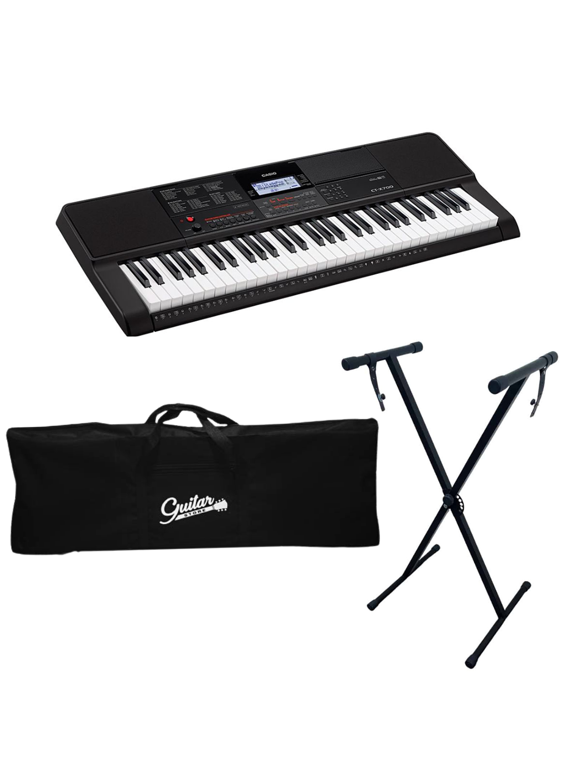 Pack Teclado Casio CT-X700 + Atril + Funda 1