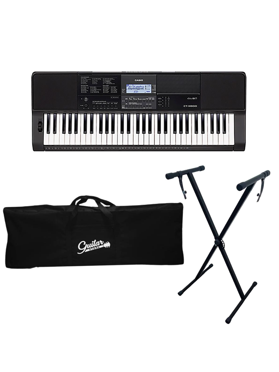Pack Teclado Casio CT-X800+ Atril + Funda 1