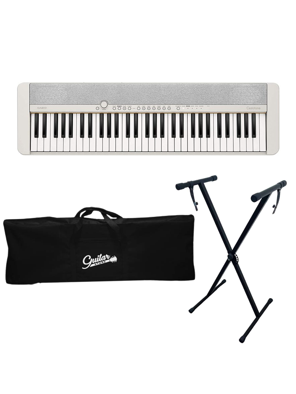 Pack Teclado Casio CT-S1 Blanco + Atril + Funda 1