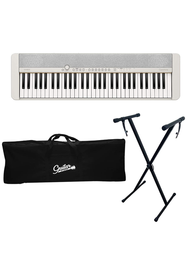 Pack Teclado Casio CT-S1 Blanco + Atril + Funda 1