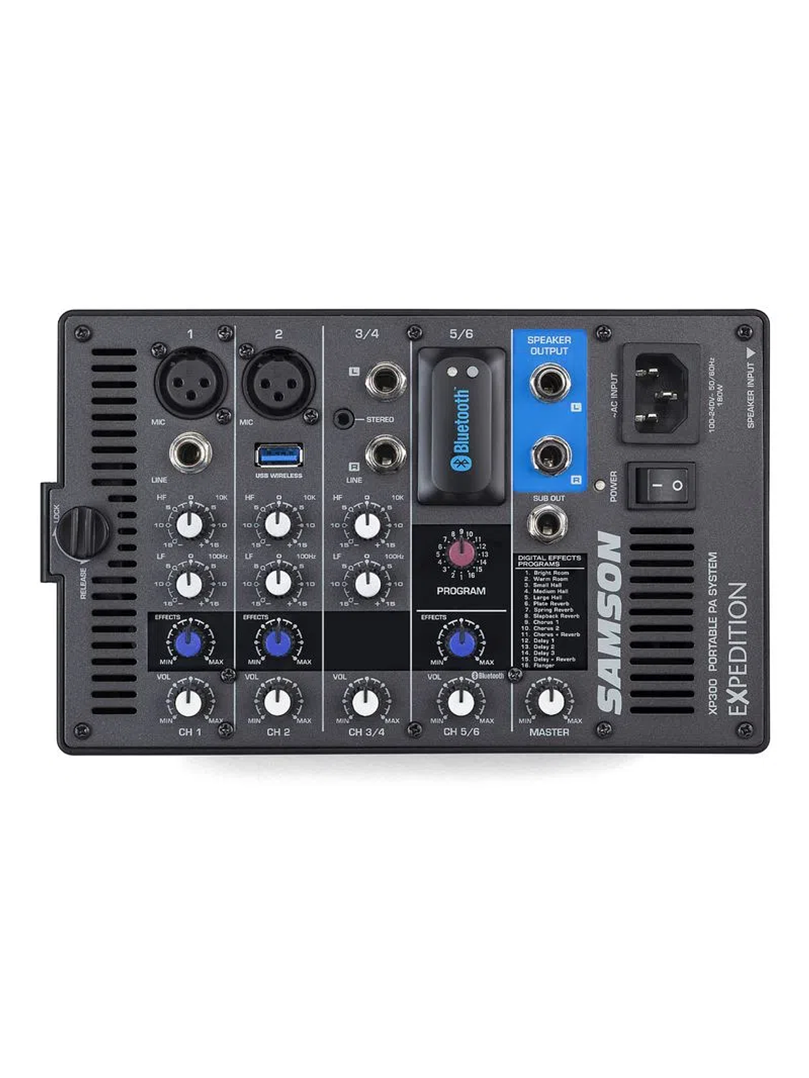 Sistema de audio portátil Samson EXPEDITION XP300B 4