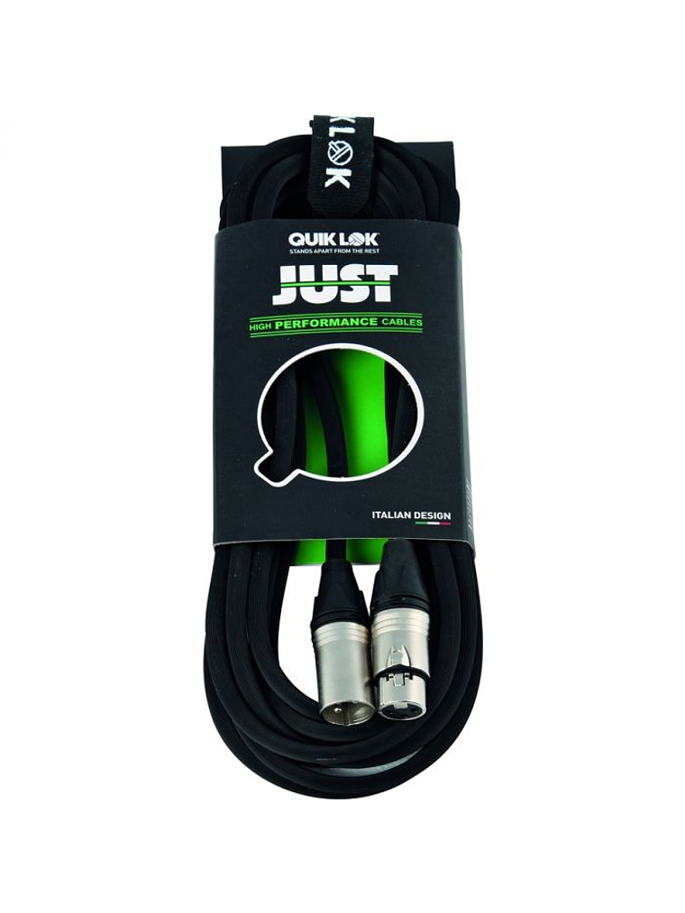 JUST MF SL Cable De Microfono (XLR M- XLR H) 15 Mts, Quik Lok 1