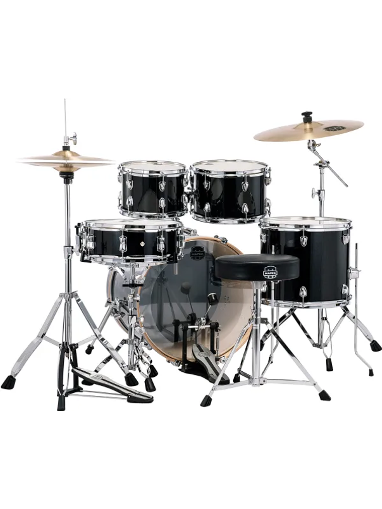 Ve5044FTCVH Batería Venus 4Pcs Hw C/Platos Black Galaxy Sparkle, Mapex  2